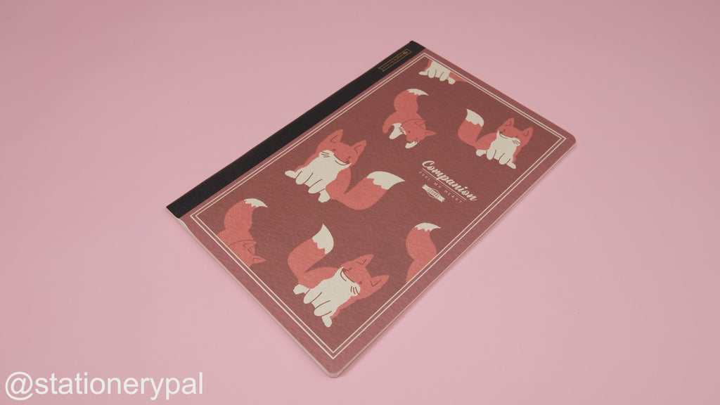 Animal  Grid Notebook - A5 - Fox