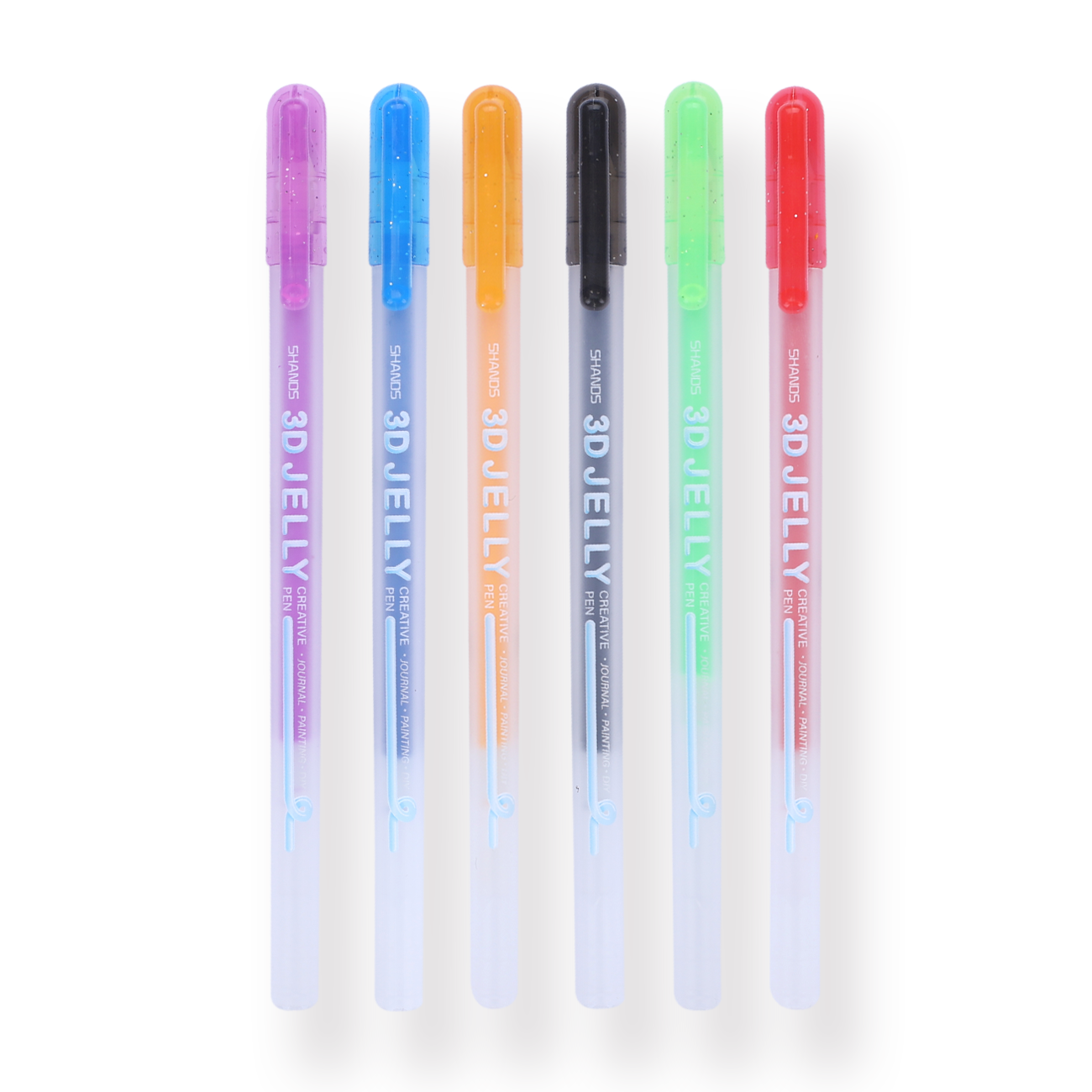 3D Jelly Pen Set,12 Colors 3D Glossy Jelly Pens,Assorted
