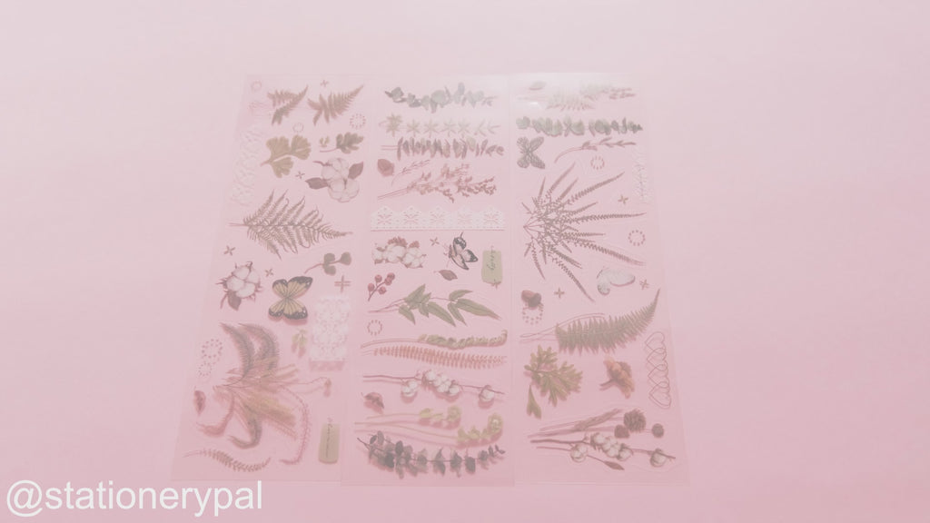 Flower Realm Stickers - Green