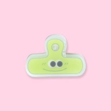Acrylic Paper Clip - Green - Stationery Pal