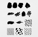 191 Digital Black Abstract Sticker Bundle - Stationery Pal