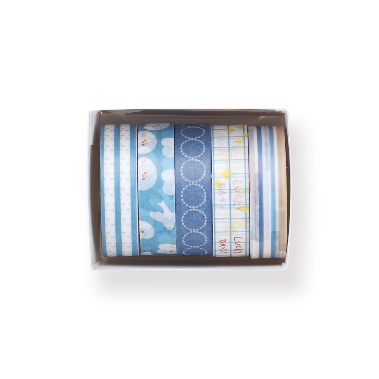 Blue Pigeon Washi Tape - Set of 5 - Stationery Pal