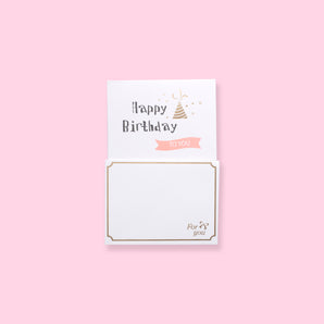Gold Foil Greeting Card - Happy Birthday(复制) - Stationery Pal
