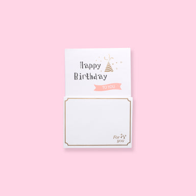 Gold Foil Greeting Card - Happy Birthday - Stationery Pal