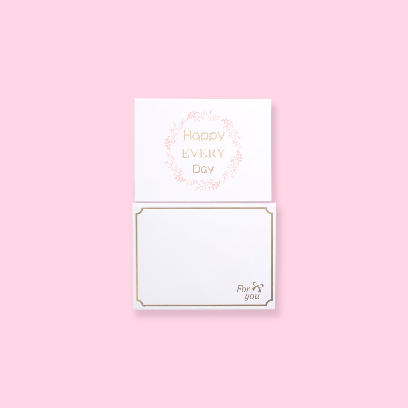 Gold Foil Greeting Card - Happy Every Day - Stationery Pal