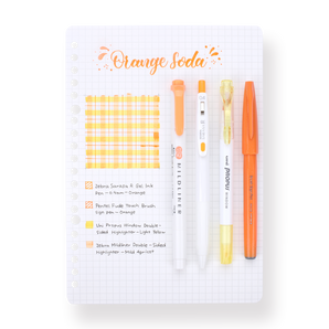 Color Scheme Pen Set - Orange Soda - Stationery Pal