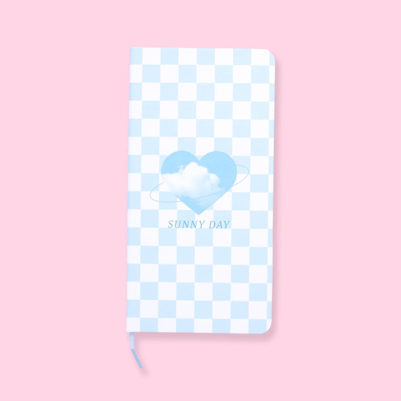Cream Grid Notebook - Sunny Day - Blue