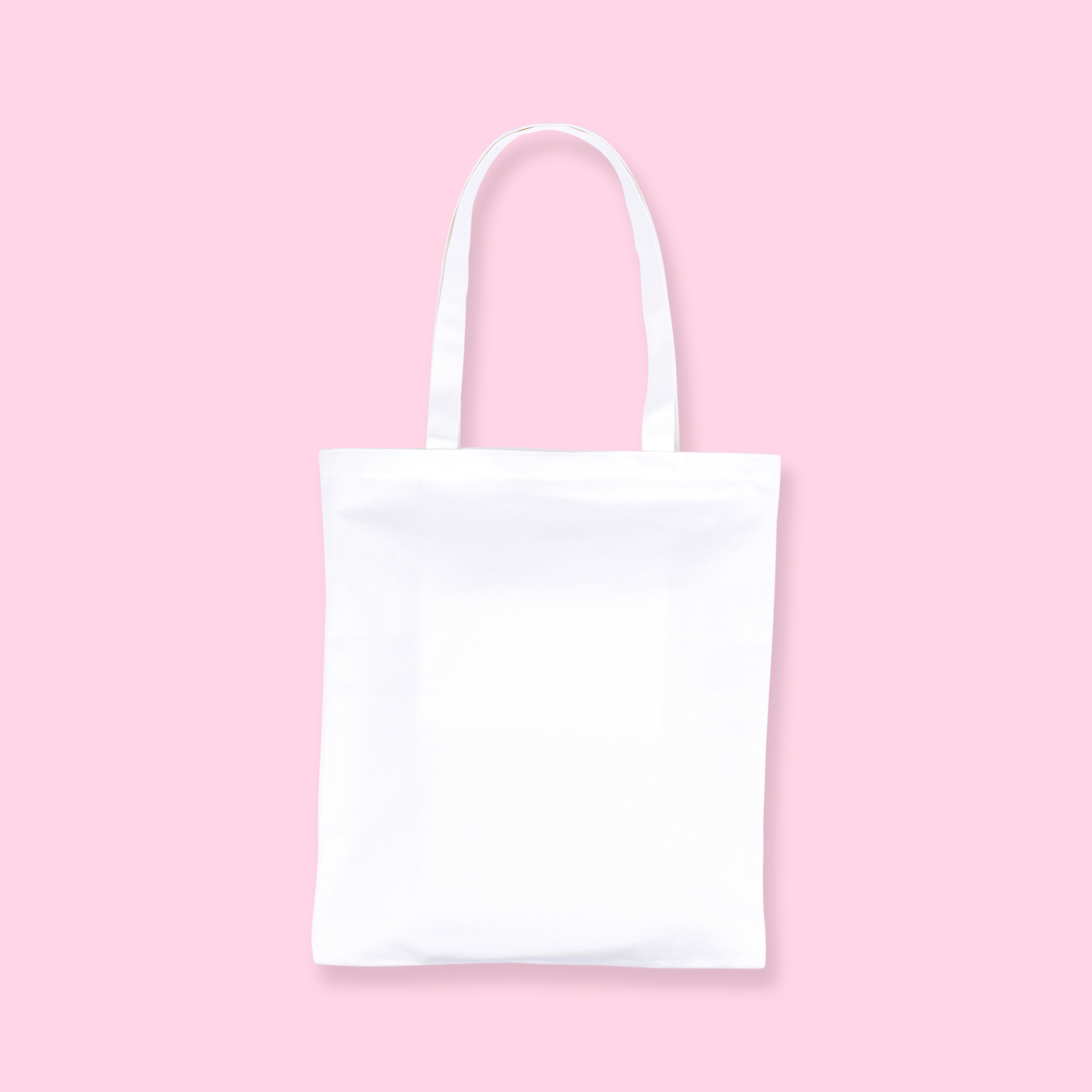 Cute Printed Stylish Tote Bag - White - Stationery Pal