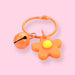 Flower Keychain - Orange - Stationery Pal