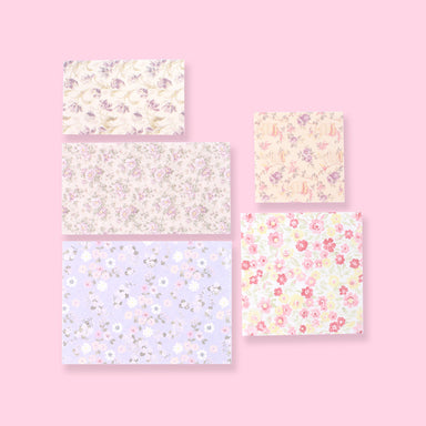 Flower Deco Scrapbooking Paper Pack - Giverny - Stationery Pal