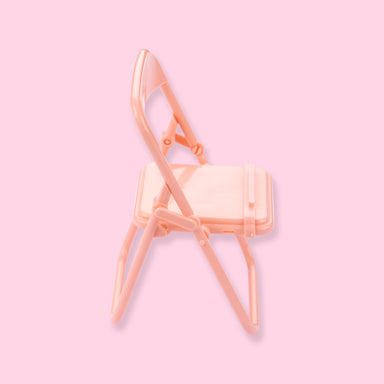 Foldable Chair Phone Holder - Peach - Stationery Pal