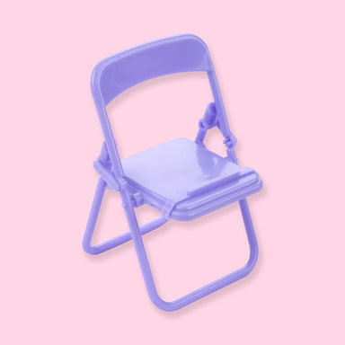 Foldable Chair Phone Holder - Violet - Stationery Pal