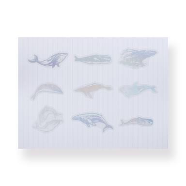 Holographic Sticker Pack - Whale - Stationery Pal