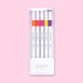 Uni Emott Ever Fine Marking Sign Pen - 0.4 mm - 5 Color Set - No.2 Passion Color