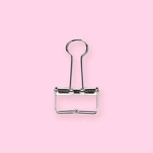 Hollow Skeleton Binder Paper Clip - Silver - Medium - Stationery Pal