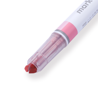 Kokuyo Mark+ Dual Tone Highlighter - Pink - Stationery Pal