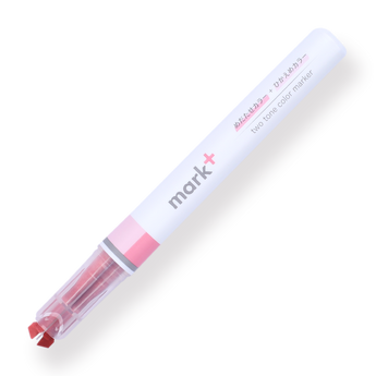 Kokuyo Mark+ Dual Tone Highlighter - Pink - Stationery Pal
