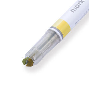 Kokuyo Mark+ Dual Tone Highlighter - Yellow - Stationery Pal