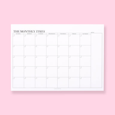Memo Notepad - The Monthly - Stationery Pal