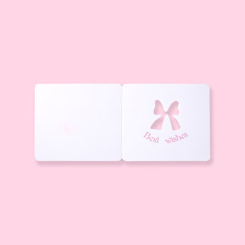 Mini Hollow Out Greeting Card - Bow Tie - Stationery Pal