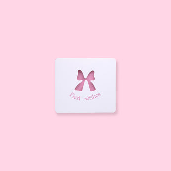 Mini Hollow Out Greeting Card - Bow Tie - Stationery Pal
