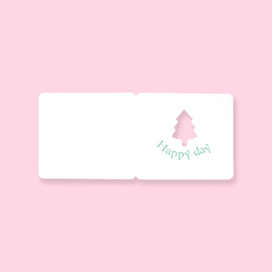 Mini Hollow Out Greeting Card - Tree - Stationery Pal