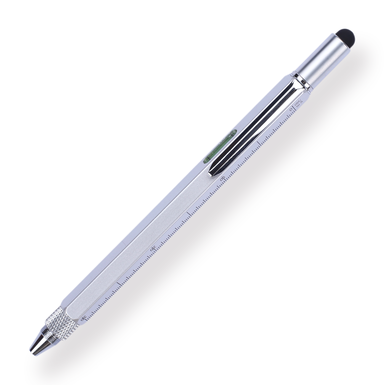Multi-purpose Tool Pen - 0.5 mm - Silver Body - Stationery Pal