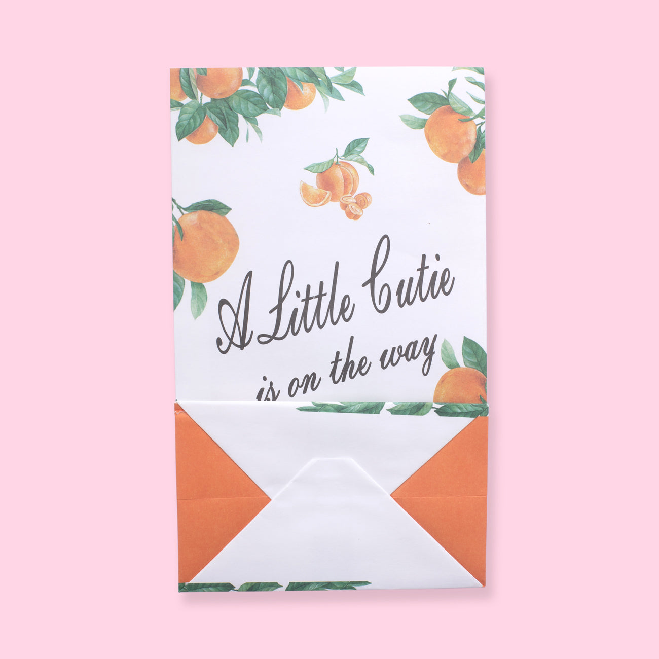 Orange Paper Bag - A Little Cutie - Stationery Pal