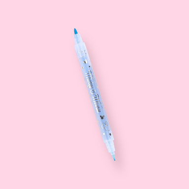 Sun-Star Double-Ended Scented Fineliner Pen - Light Blue - Stationery Pal