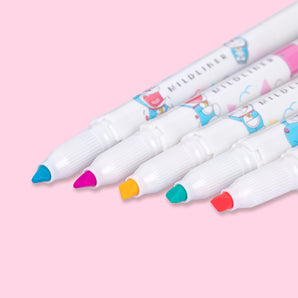 Zebra Mildliner Double-Sided Highlighter Limited Edition Set - Fine / Bold - Doraemon Time Travel - Stationery Pal