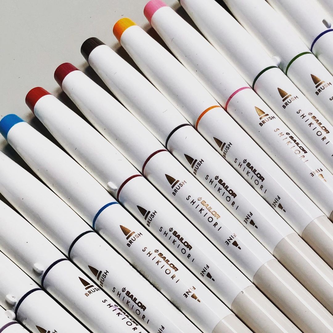 Learn More about These Sailor Shikiori Dual Tip Calligraphy Brush Pens!