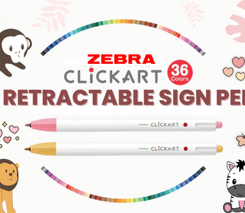 NO CAP: Featuring Zebra ClickART Retractable Sign Pen