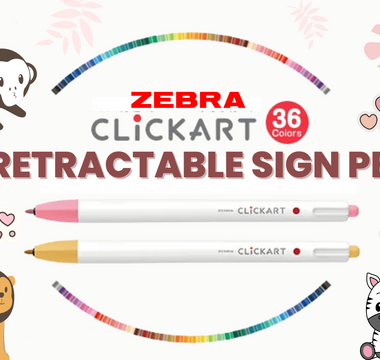 NO CAP: Featuring Zebra ClickART Retractable Sign Pen