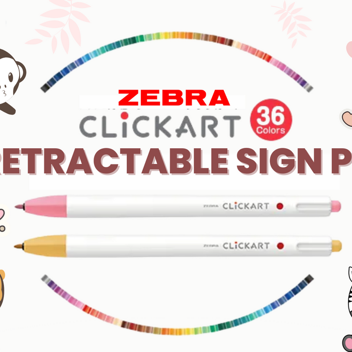 NO CAP: Featuring Zebra ClickART Retractable Sign Pen