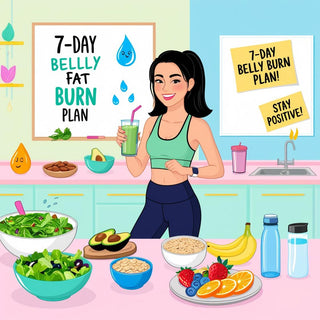 🔥 How to Lose Belly Fat in 7 Days Naturally – The Ultimate Glow-Up Guide 💪🍎