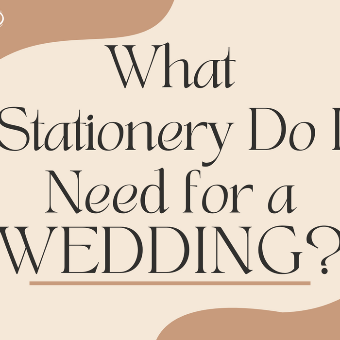 What Stationery Do I Need for a Wedding?
