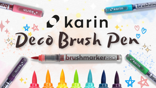 🥰Karin Deco Brush Pen is the Real Thing Out There