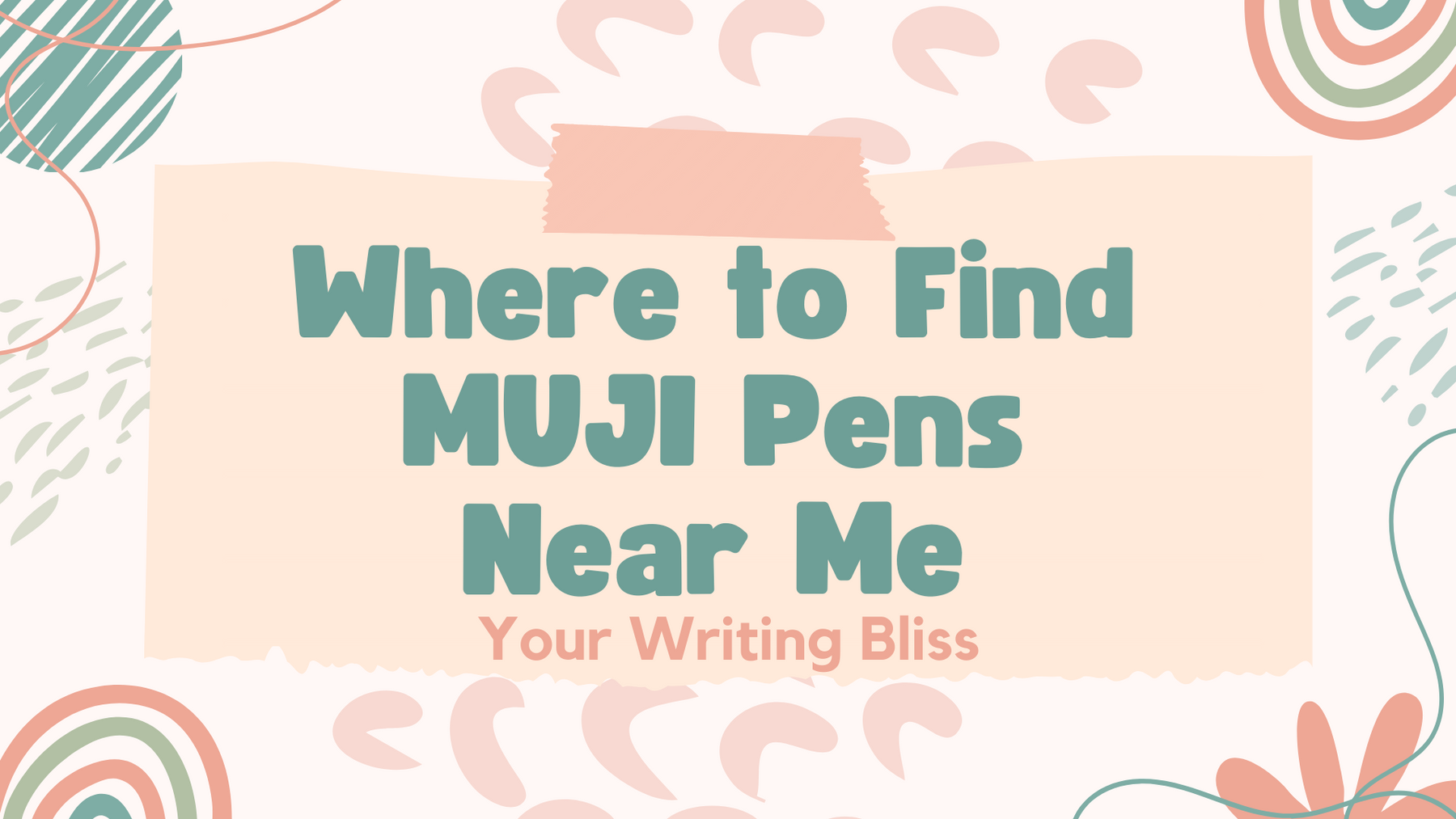Where to Find Muji Pens Near Me