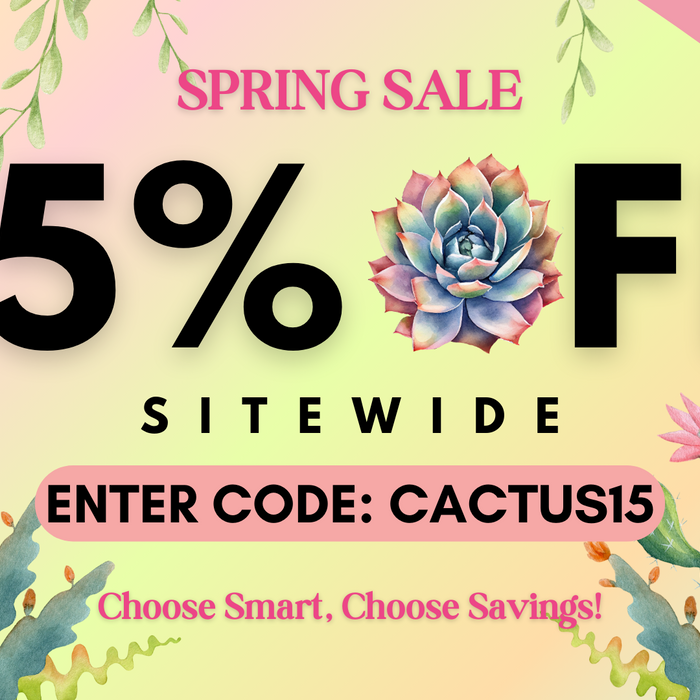 Embrace the Spring Vibes of 15% Off Sitewide!