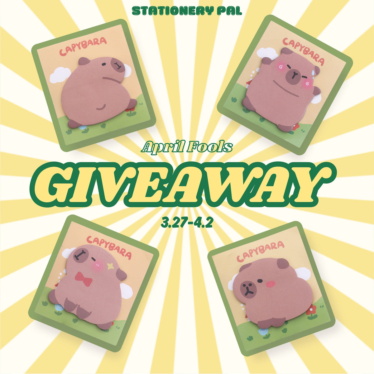 April Pal 🤪Stationery Pal April Fools Giveaway 2025🤪(WORLDWIDE)