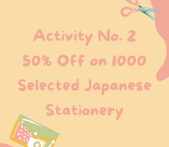 50% off for over 1000 selected Japanese Stationery🔥
