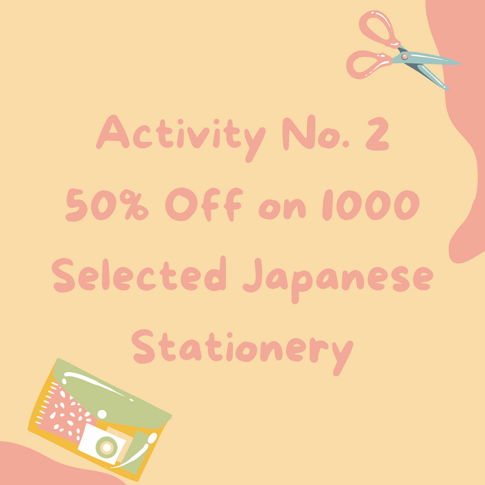 50% off for over 1000 selected Japanese Stationery🔥