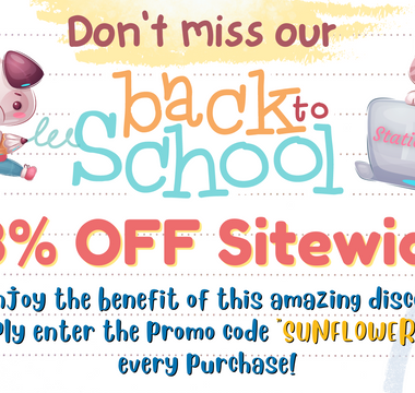 Back to School 18% Off Sitewide