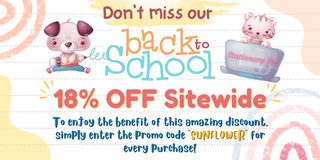 Back to School 18% Off Sitewide