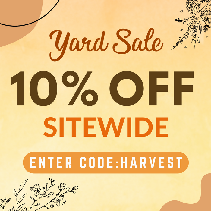 🎉Grab Your Deals - 10% Sitewide Yard Sale Is Here!