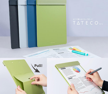 Nakabayashi’s A4 stand clipboard holds up to 30 sheets, stands on its own, and keeps papers neat for students, professionals, and stationery lovers anywhere.