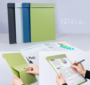 Nakabayashi’s A4 stand clipboard holds up to 30 sheets, stands on its own, and keeps papers neat for students, professionals, and stationery lovers anywhere.