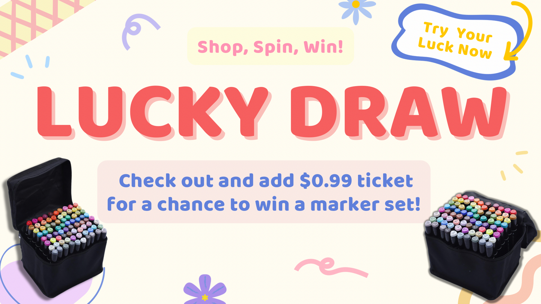 Shop, Spin, Win!🌈Lucky Draw 2024!
