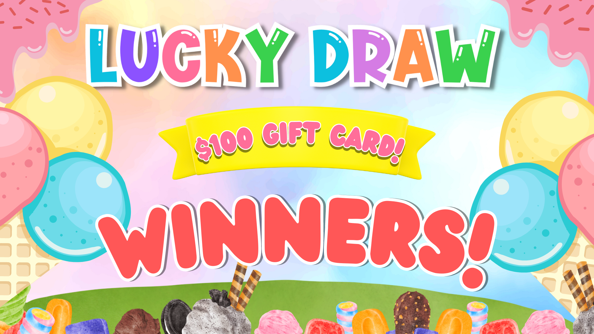 🎉Sweet Lucky Draw Winners! 🍭