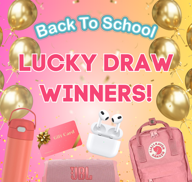 Back to School Lucky Draw Winners!